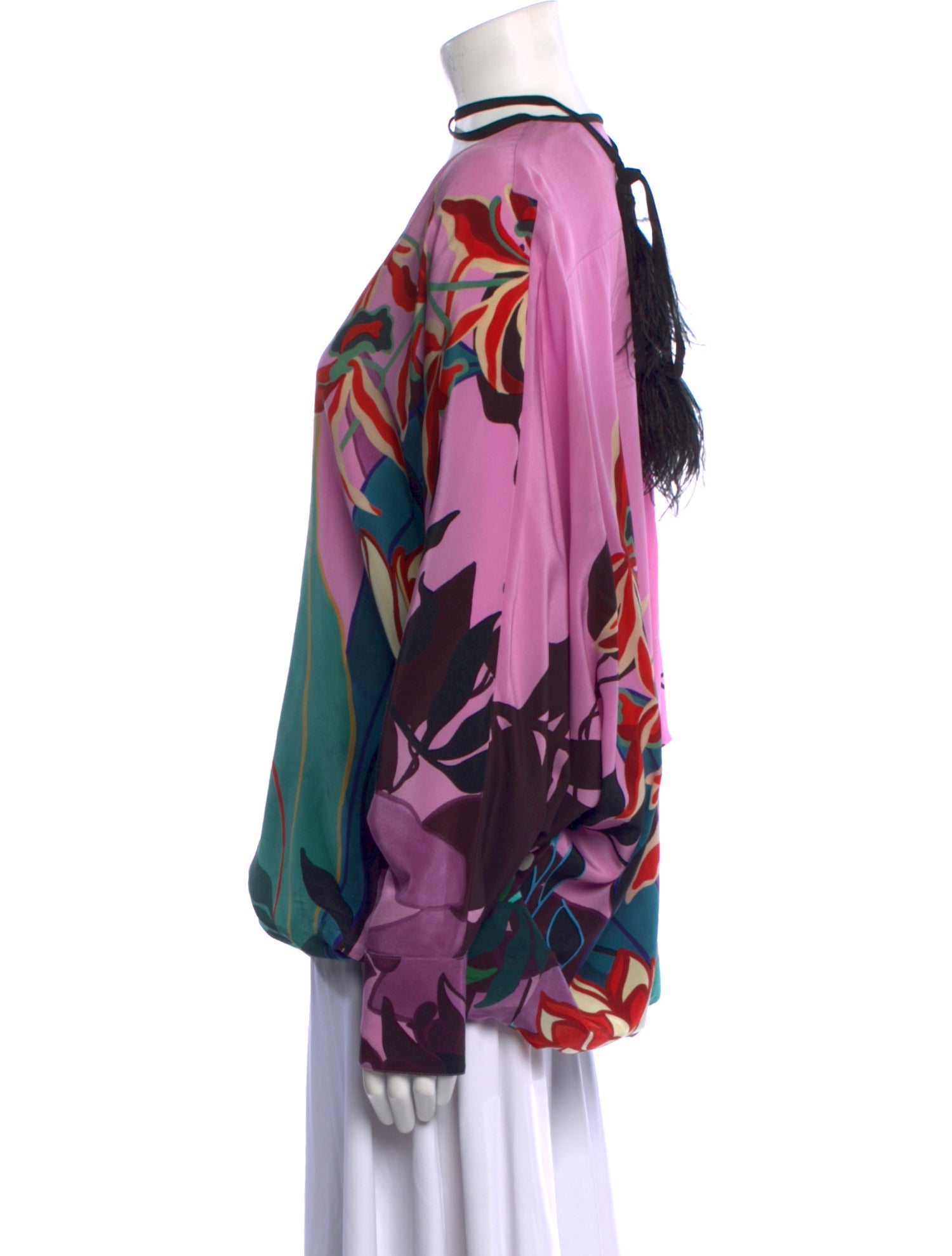 Valentino Silk Floral Print Blouse