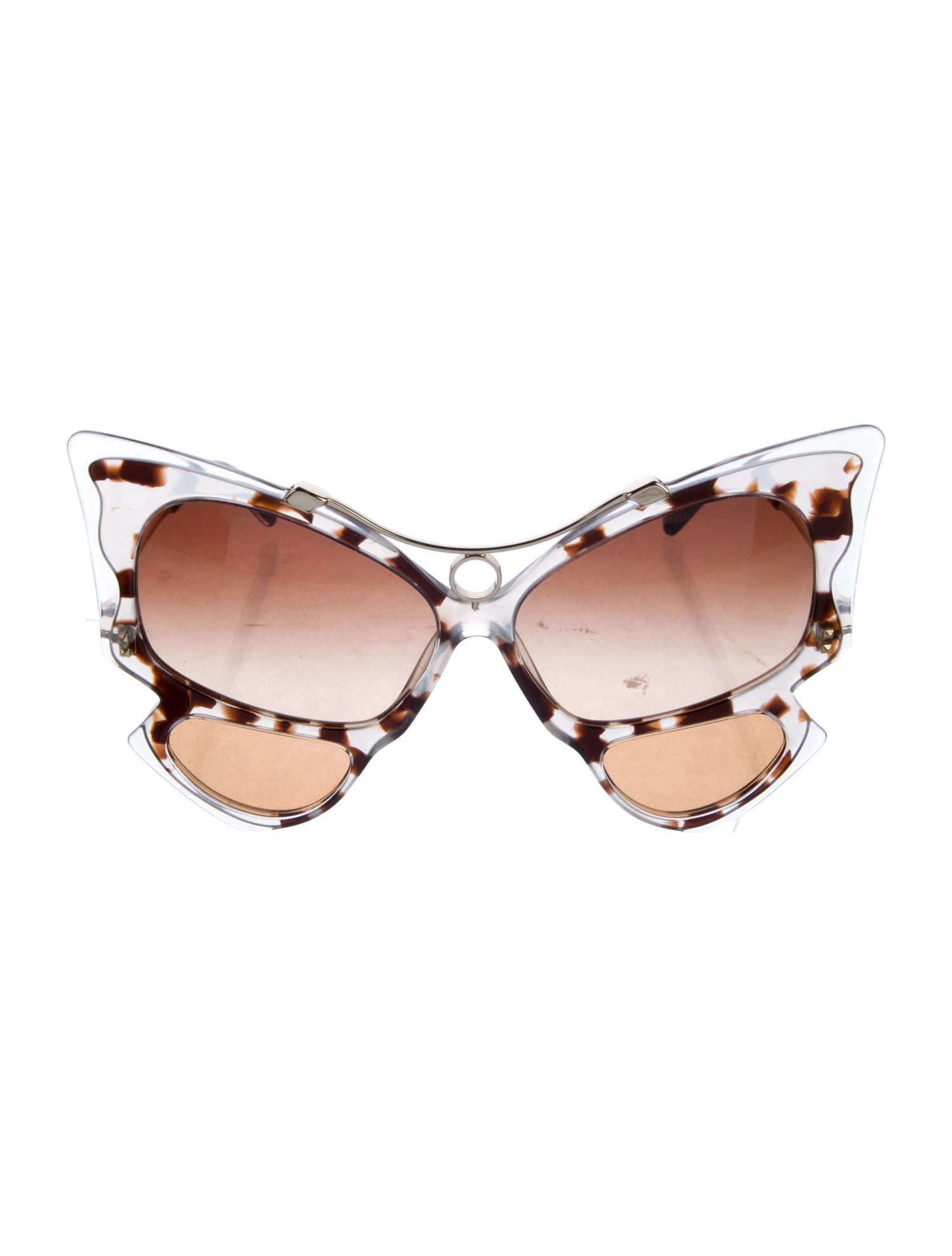 Valentino Rockstud Accents Cat-Eye Sunglasses