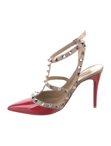 Valentino Pumps Vintage Rockstud Accents T-Strap IT 38 | 8
