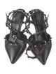 Valentino Rockstud Accents Leather T-Strap Pumps