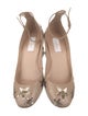 Valentino Leather Sequin Embellishments Pumps