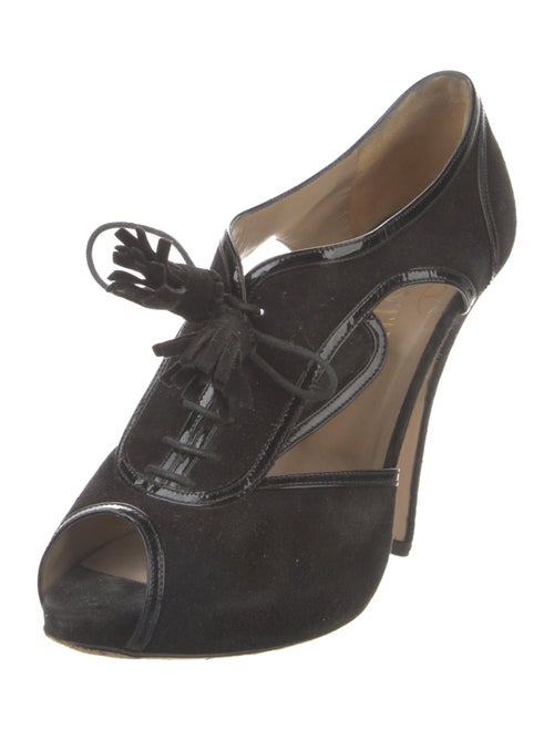 Valentino Suede T-Strap Pumps