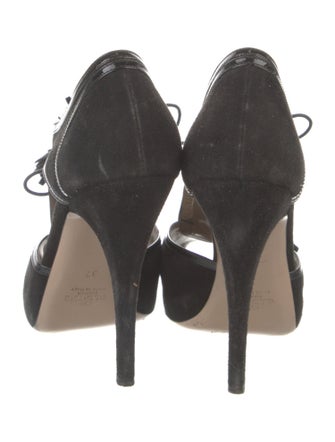 Valentino Suede T-Strap Pumps