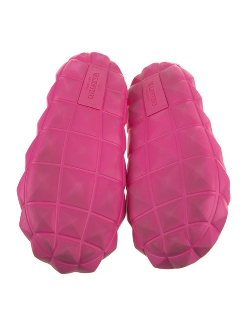 Valentino Rockstud Accents Rubber Slides