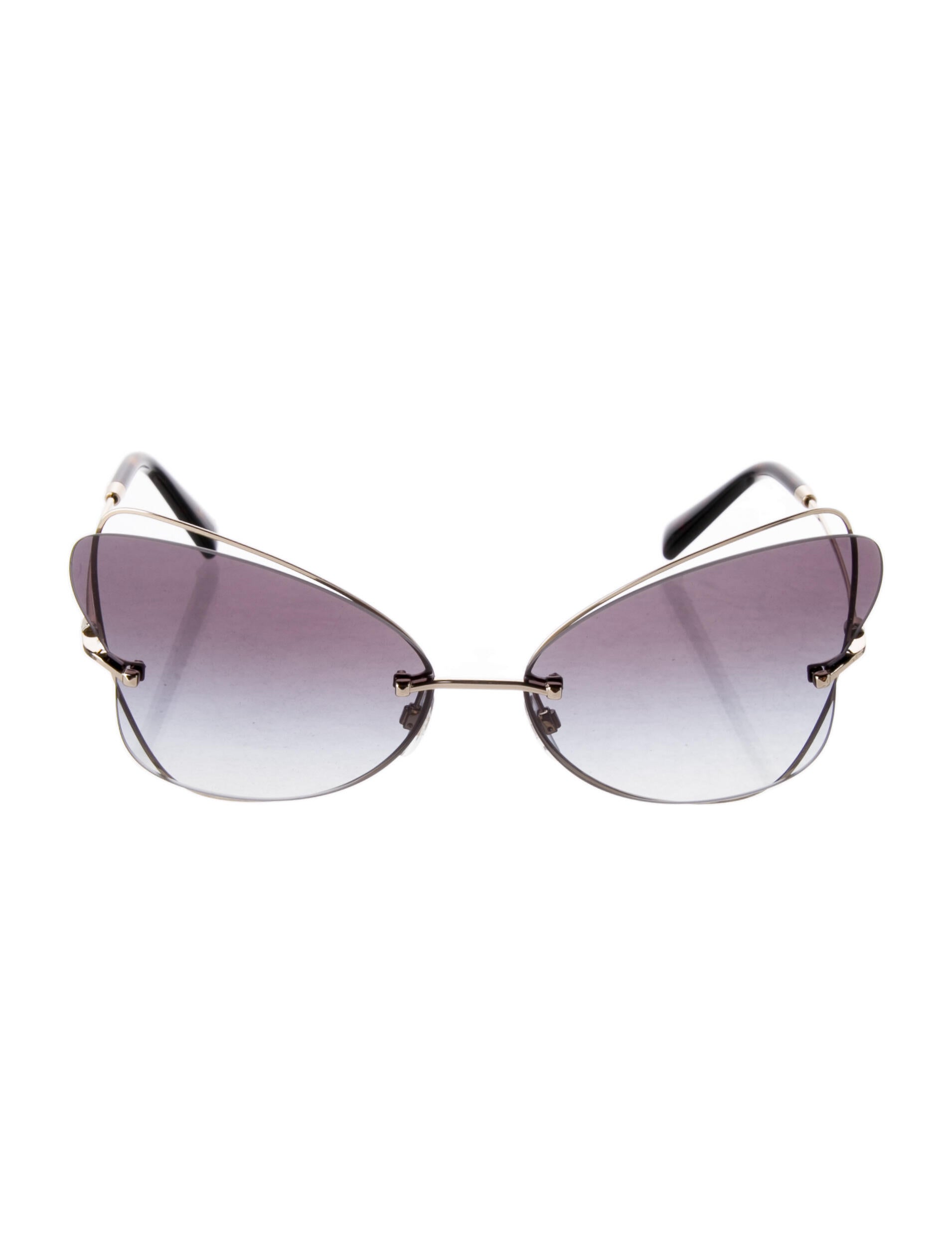 Valentino Rockstud Accents Oversize Sunglasses