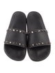 Valentino Rockstud Accents Rubber Slides