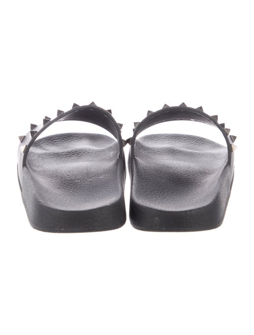 Valentino Rockstud Accents Rubber Slides