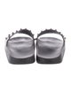 Valentino Rockstud Accents Rubber Slides