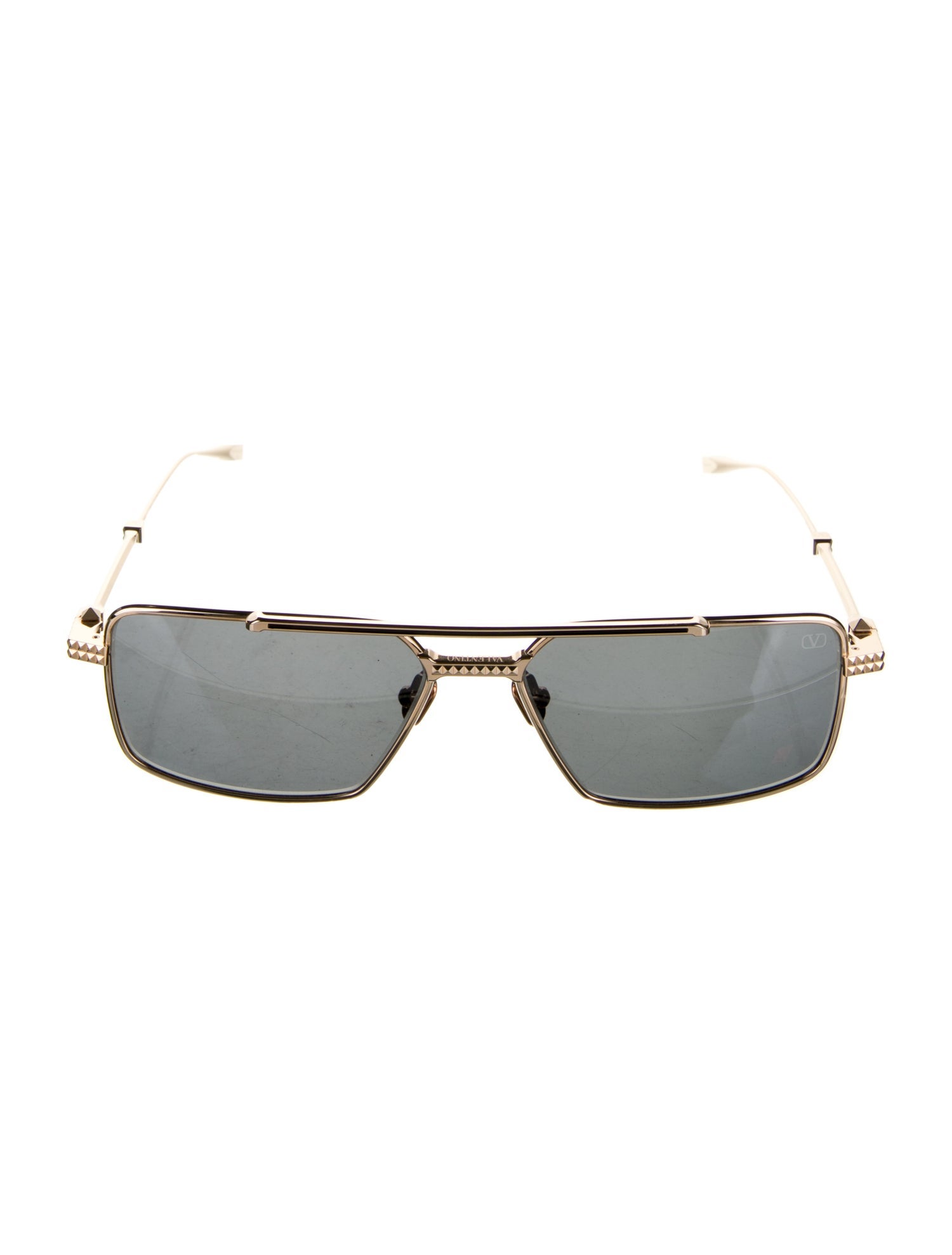 Valentino Rockstud Accents Aviator Sunglasses w/ Tags