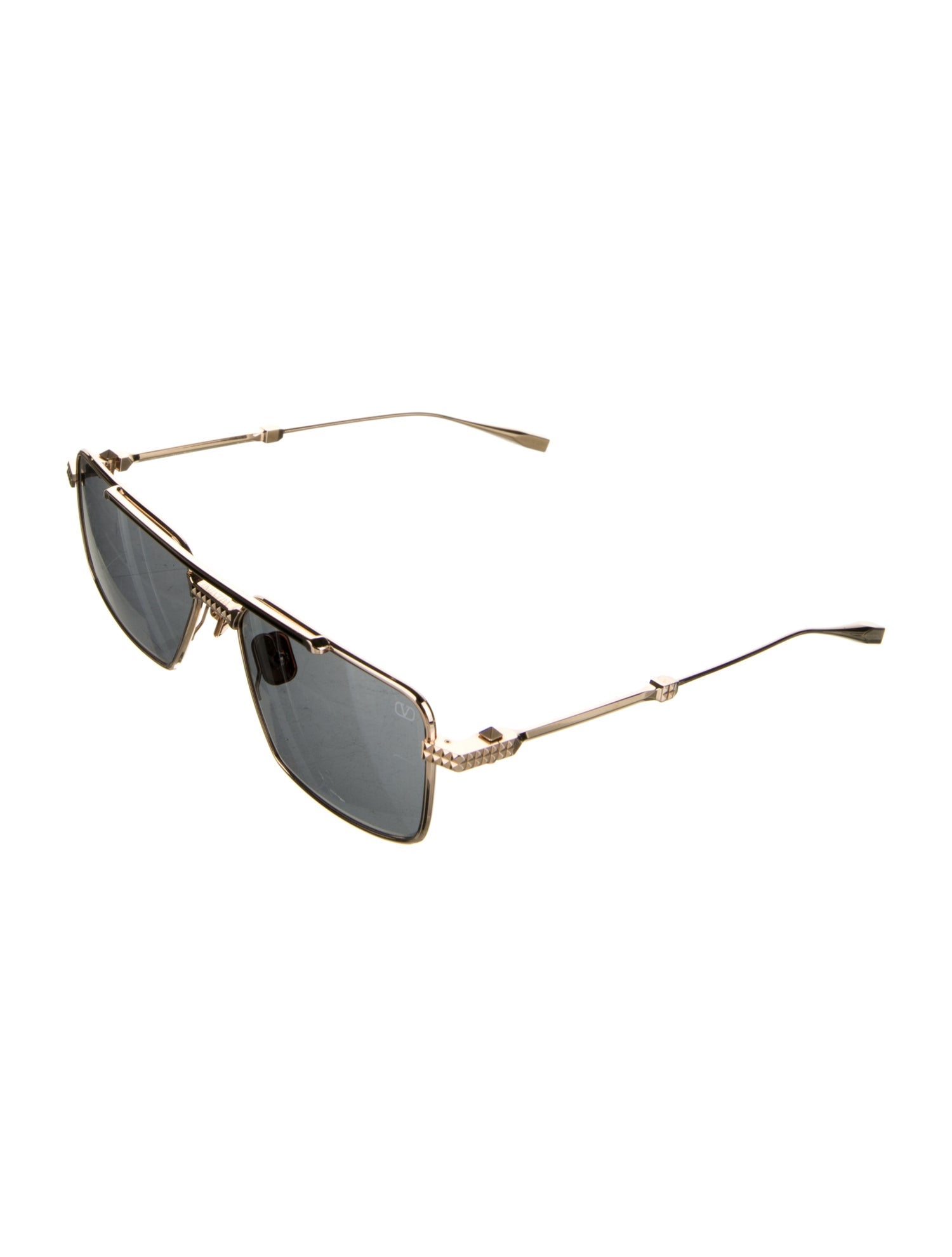 Valentino Rockstud Accents Aviator Sunglasses w/ Tags