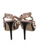 Valentino Rockstud Accents Leather T-Strap Pumps