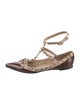 Valentino Rockstud Accents Patent Leather Ballet Flats