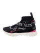 Valentino Rockstud Accents Printed Sock Sneakers