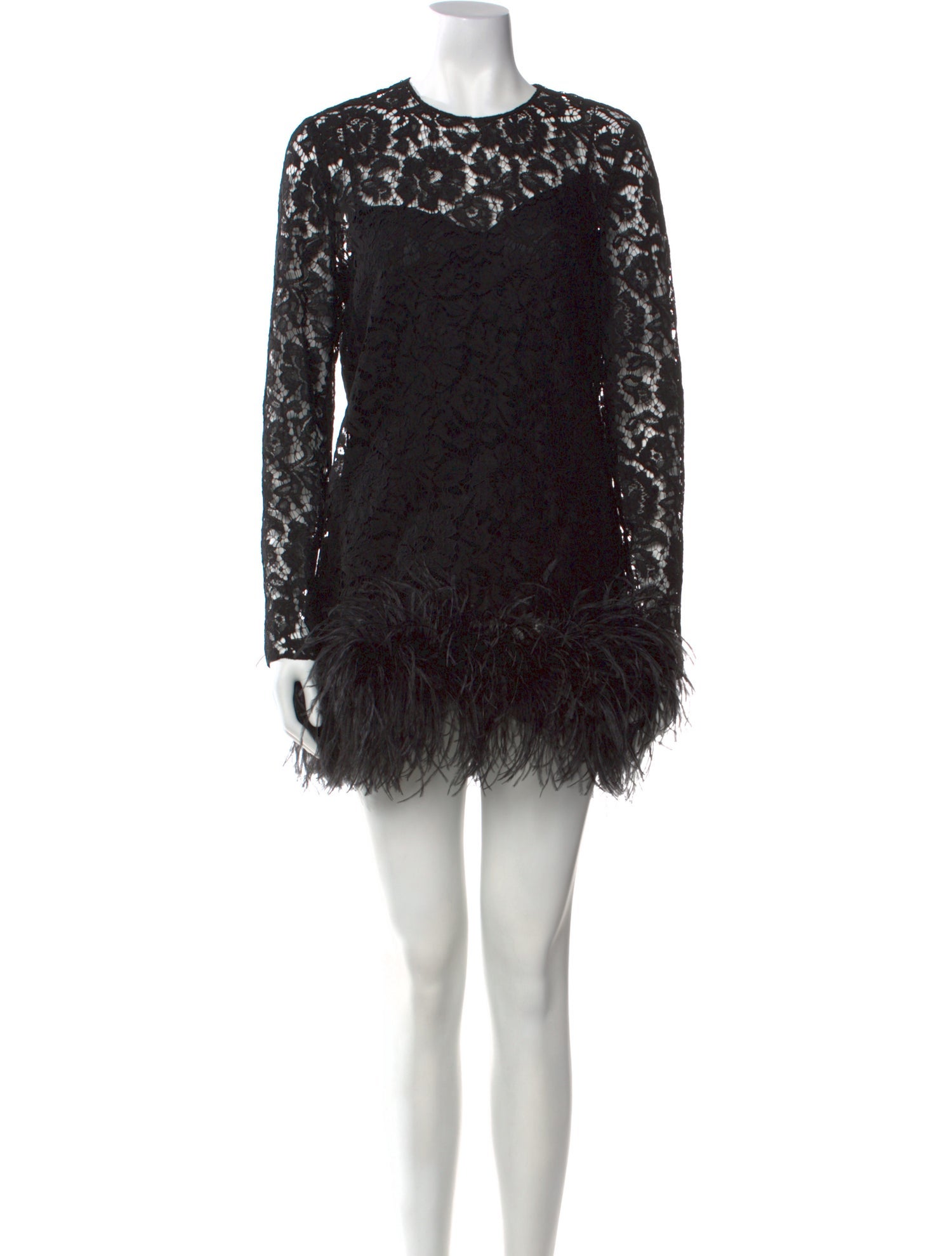 Valentino Crew Neck Mini Dress