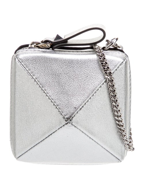 Valentino Rockstud Accents Leather Wristlet