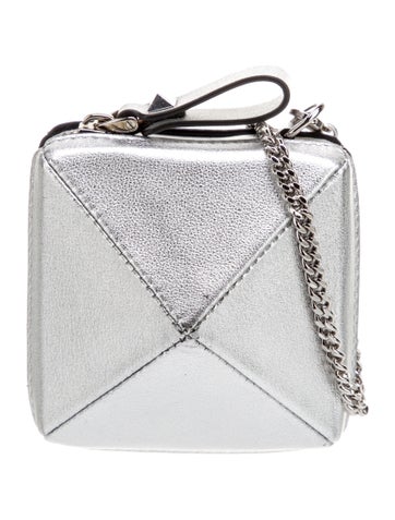 Valentino Wallets Rockstud Accents Leather Wristlet