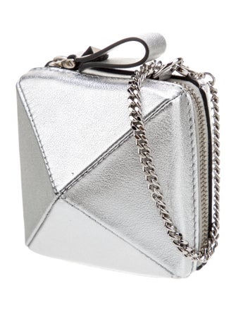 Valentino Rockstud Accents Leather Wristlet