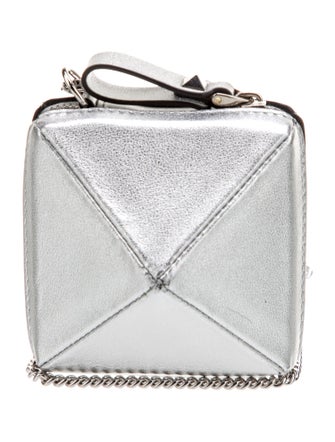 Valentino Rockstud Accents Leather Wristlet