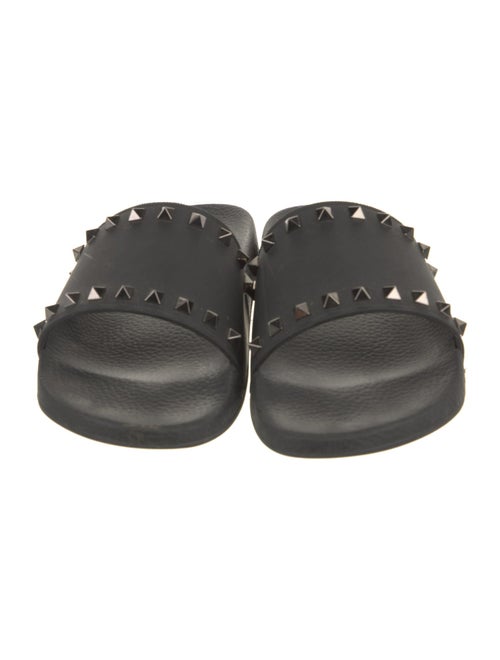 Valentino Rockstud Accents Rubber Slides