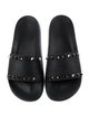 Valentino Rockstud Accents Rubber Slides