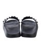 Valentino Rockstud Accents Rubber Slides
