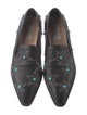 Valentino Leather Studded Accents Loafers