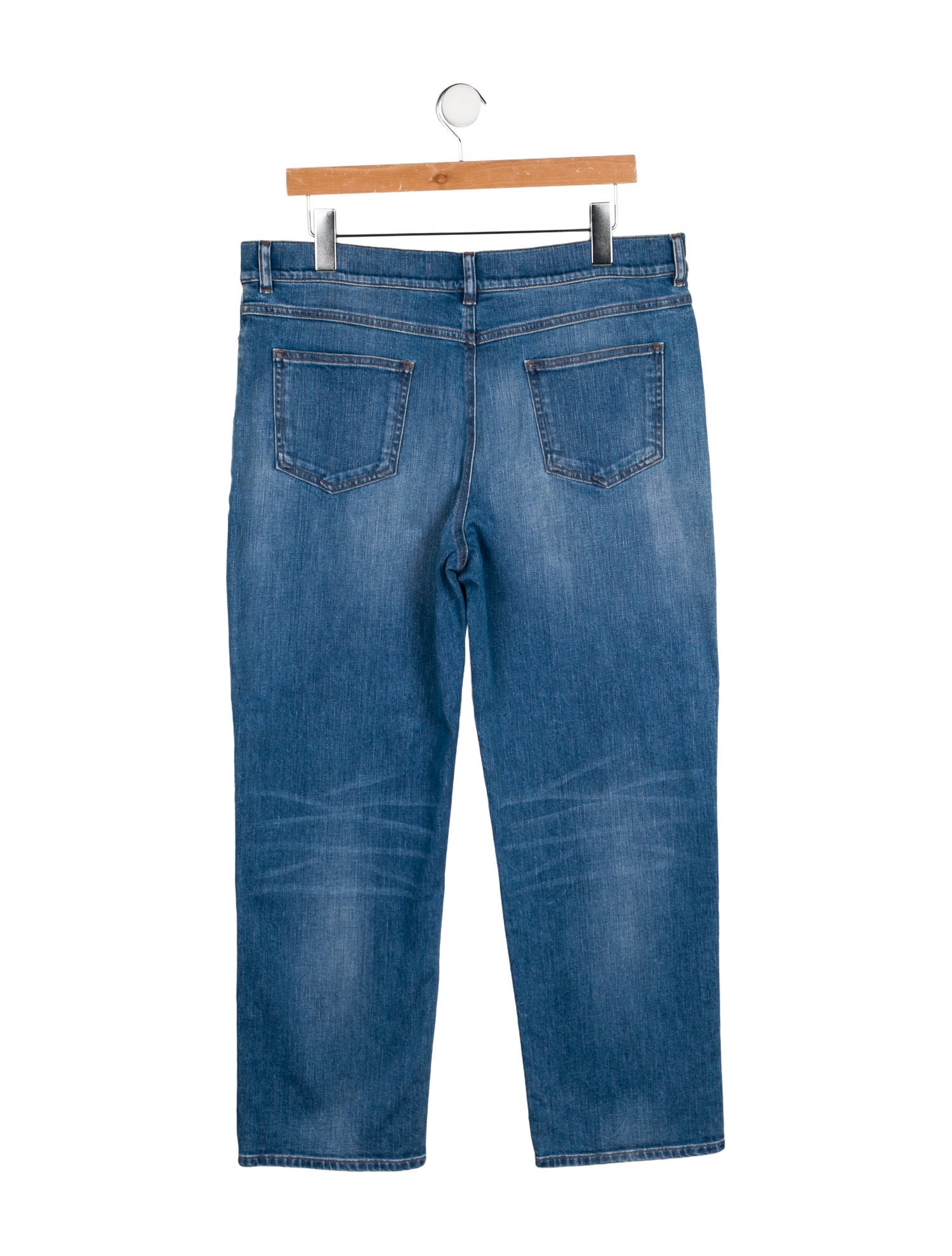 Valentino Mid-Rise Straight Leg Jeans