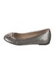 Valentino Faux Pearl Accents Sequins Ballet Flats