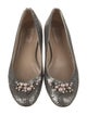 Valentino Faux Pearl Accents Sequins Ballet Flats