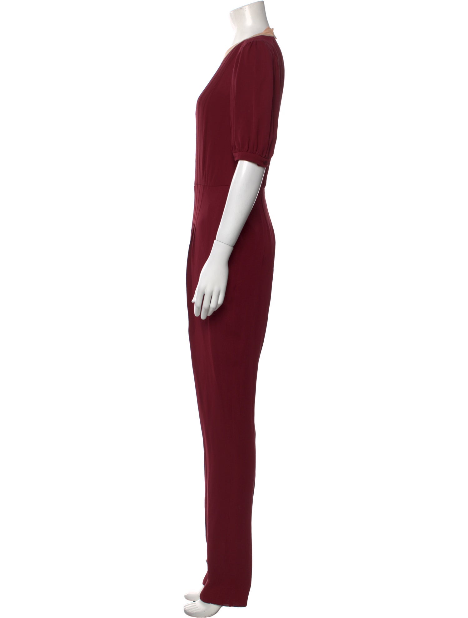 Valentino Silk Crew Neck Jumpsuit
