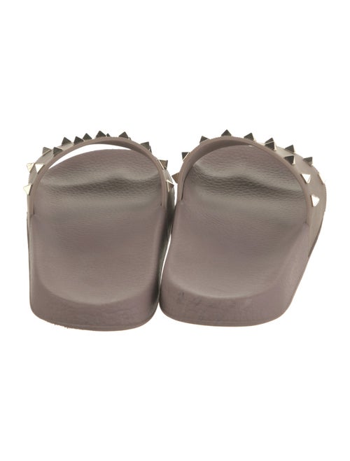 Valentino Rockstud Accents Rubber Slides