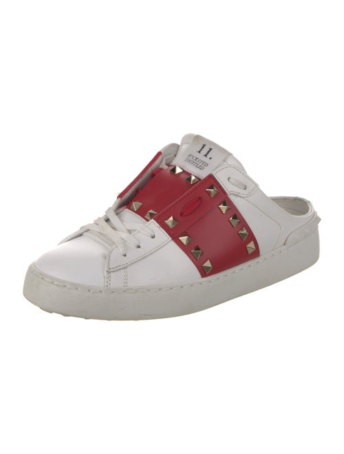 Valentino Rockstud Accents Leather Mules