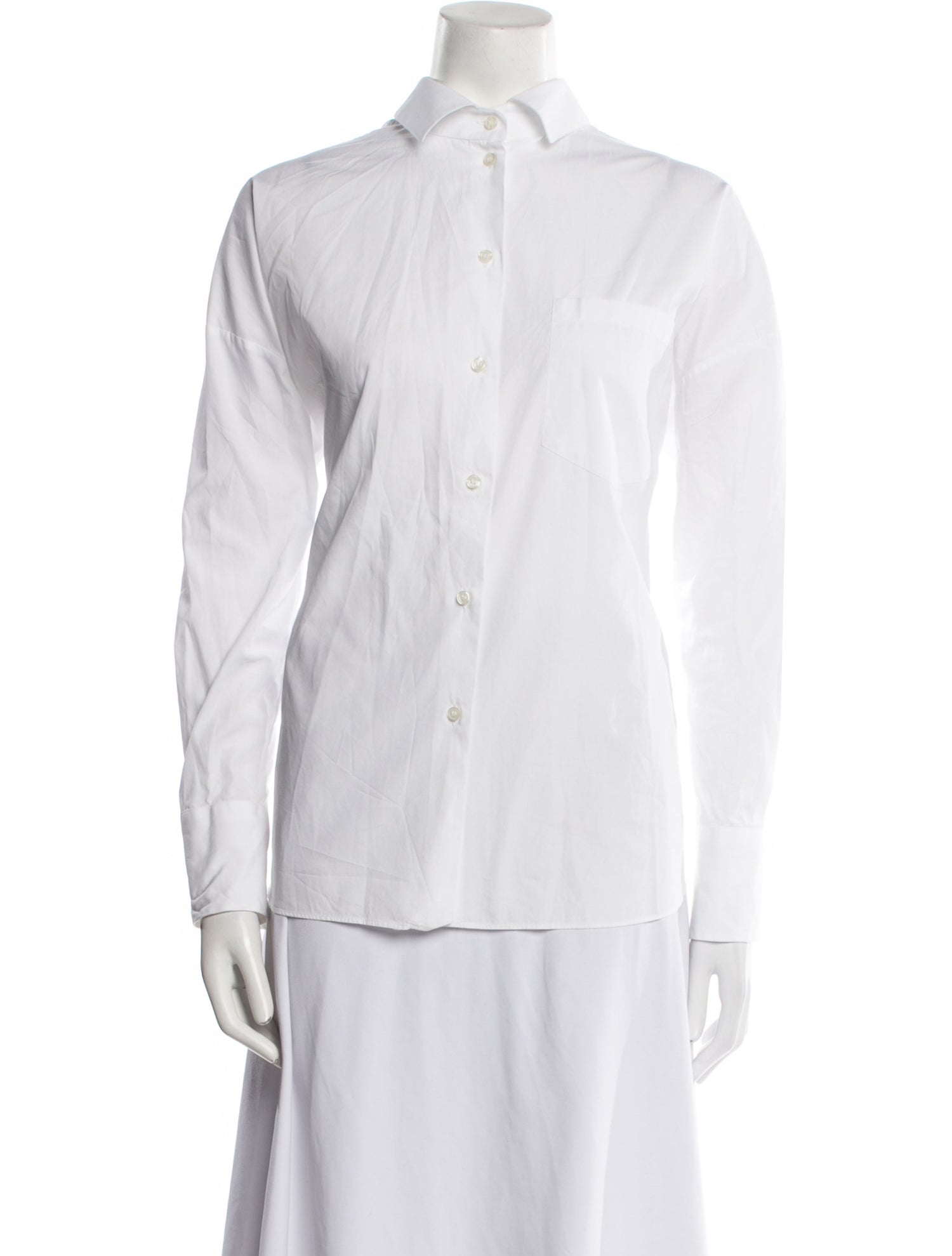 Valentino Long Sleeve Button-Up Top