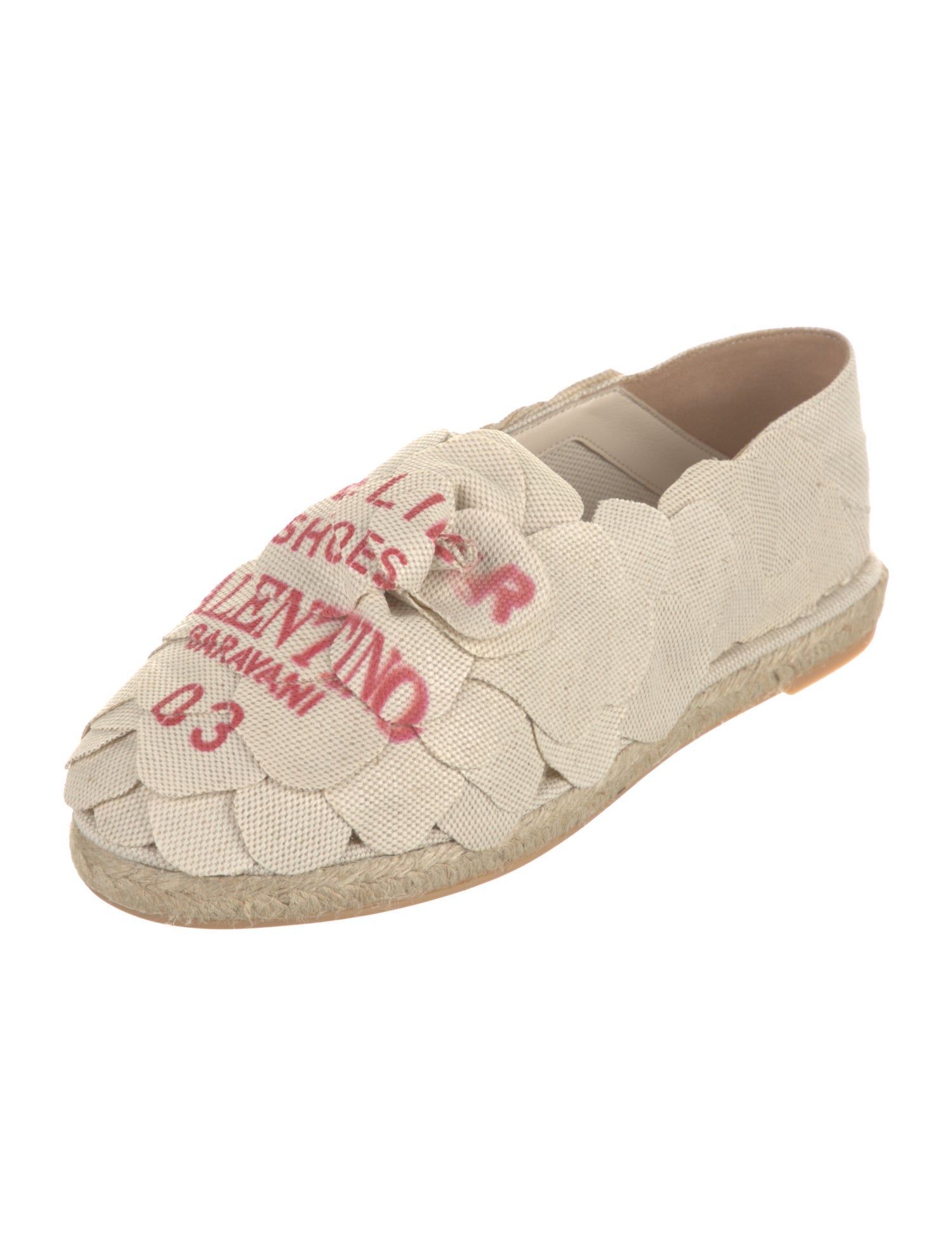 Valentino Canvas Floral Print Espadrilles