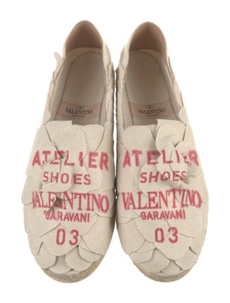 Valentino Canvas Floral Print Espadrilles