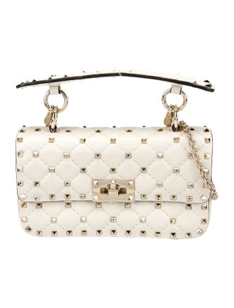 Valentino Rockstud Top Handle Bag Small