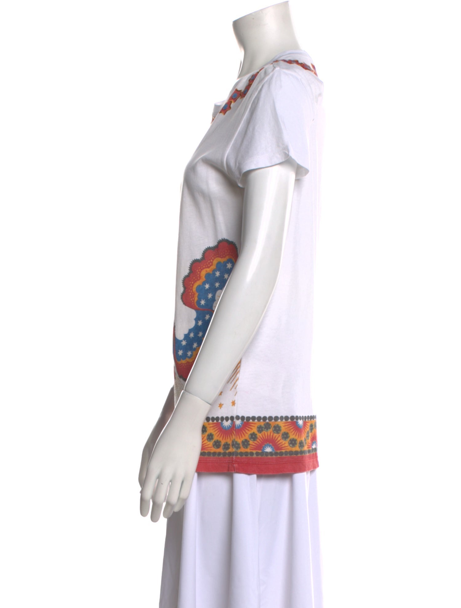 Valentino Printed Scoop Neck T-Shirt