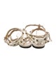 Valentino Rockstud Accents Leather Sandals