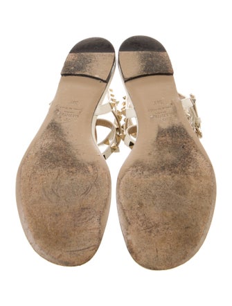 Valentino Rockstud Accents Leather Sandals
