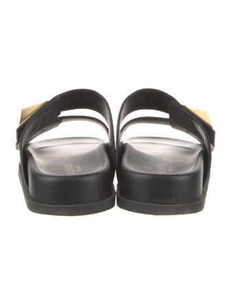 Valentino Leather Studded Accents Slides