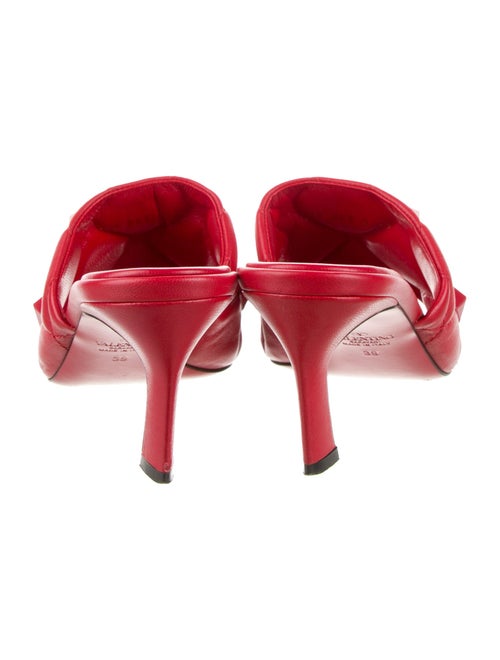 Valentino Rockstud Accents Leather Slides