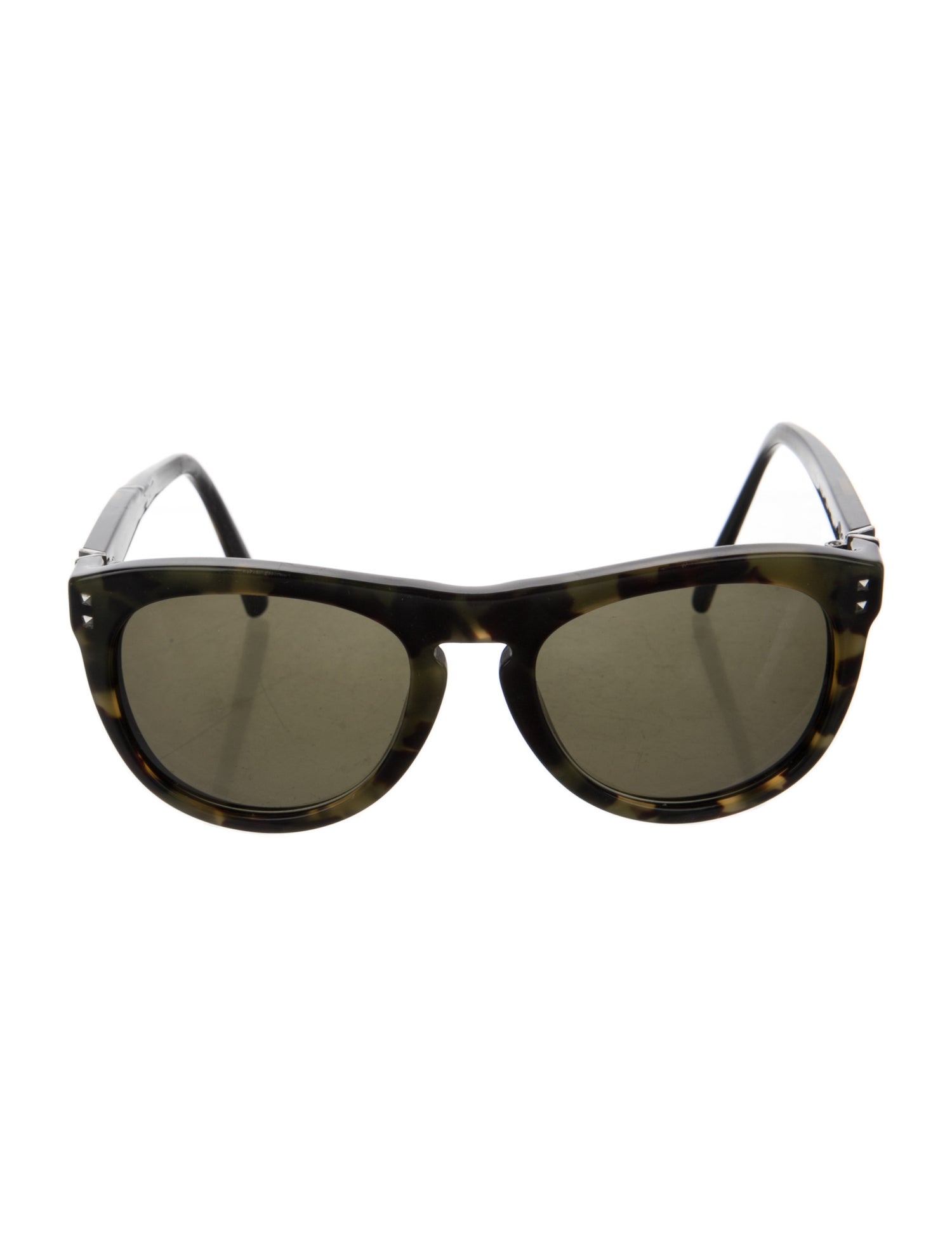 Valentino Rockstud Accents Wayfarer Sunglasses