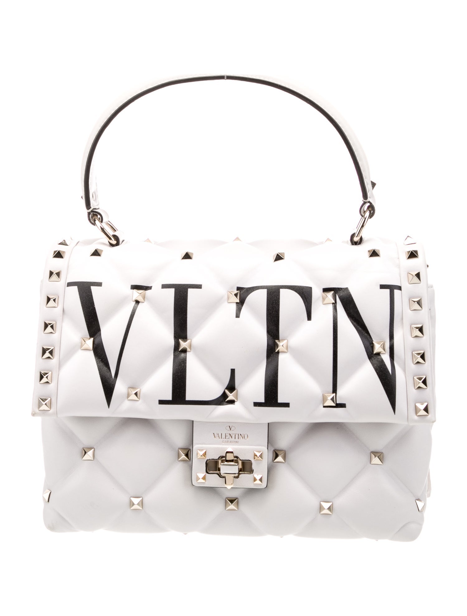 Valentino Rockstud Top Handle Bag