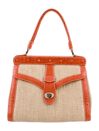 Valentino Raffia Top Handle Bag