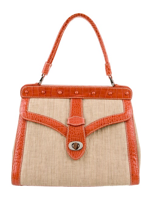 Valentino Raffia Top Handle Bag