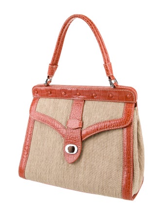 Valentino Raffia Top Handle Bag