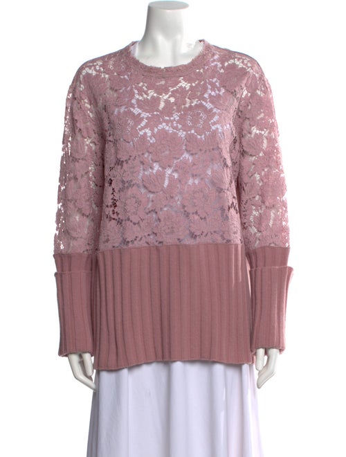 Valentino Virgin Wool Bateau Neckline Blouse