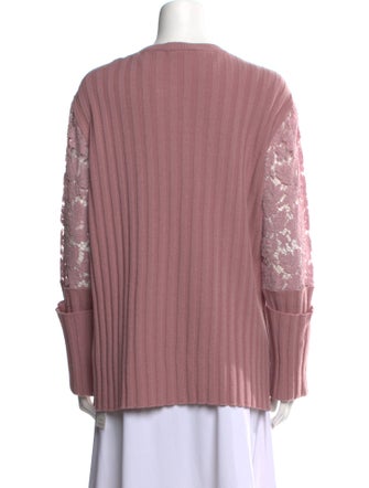 Valentino Virgin Wool Bateau Neckline Blouse