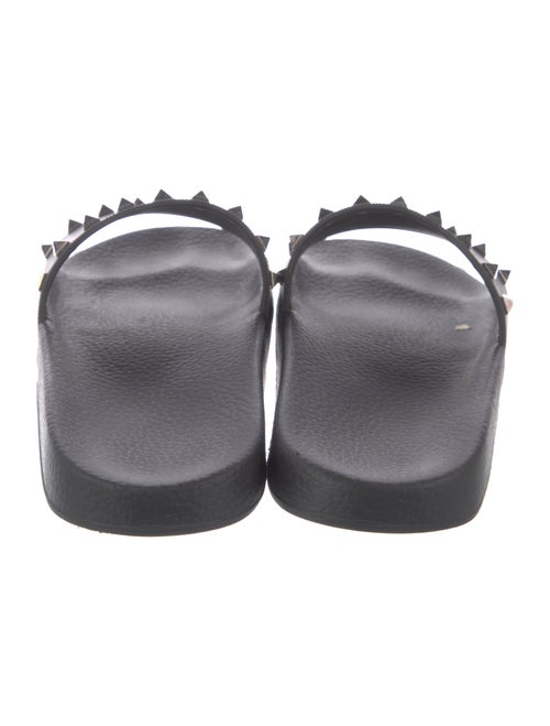 Valentino Rockstud Accents Rubber Slides