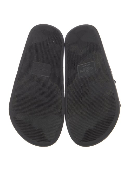 Valentino Rockstud Accents Rubber Slides